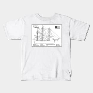 Flying Cloud Clipper Tall-Ship - BD Kids T-Shirt